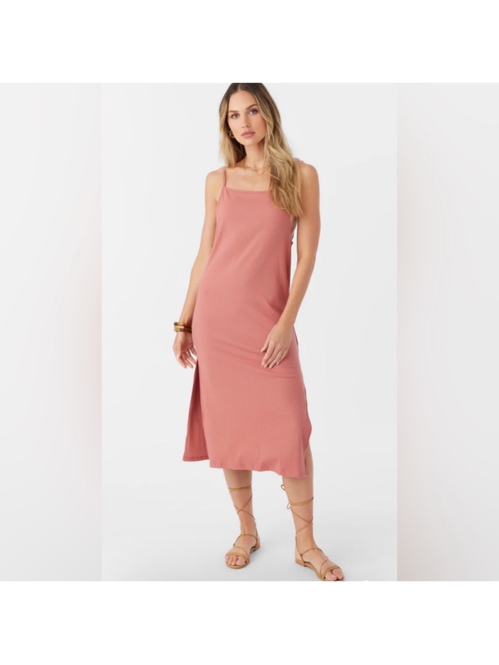 O’Neill rust colored summer midi dress size small